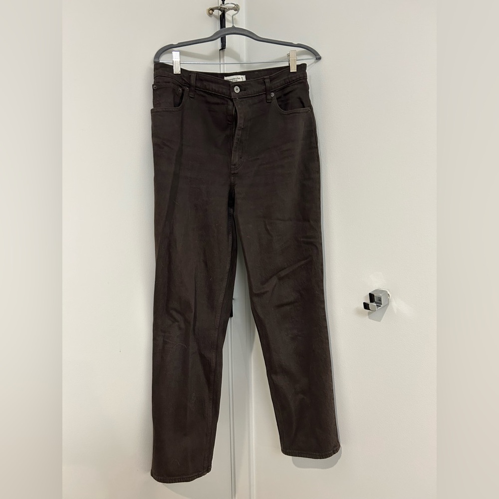 Abercrombie: The 90's Straight Leg Ultra High Rise